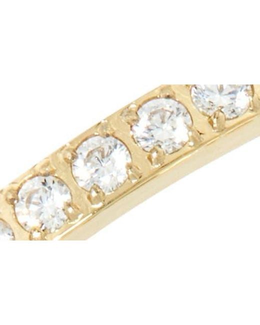 Nordstrom Metallic Set Of 3 Waterproof Cubic Zirconia Skinny Band Rings