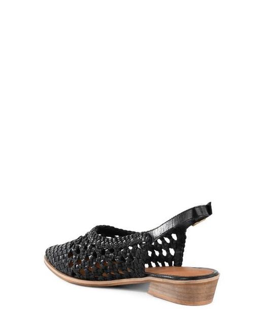 Seychelles Black Roxanne Slingback Flat