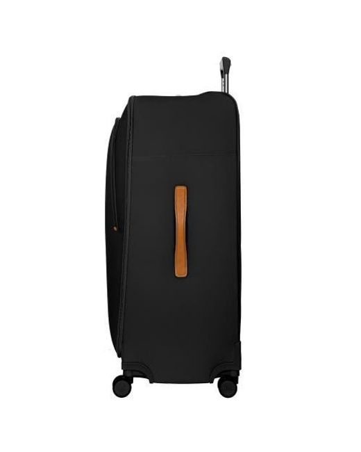 Bric's Black Firenze Softside 32 X-Large Checked Compound Spinner Luggage