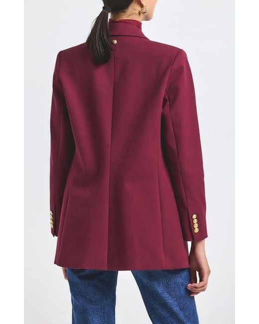 10 Crosby Derek Lam Red Walter Double Breasted Jacket