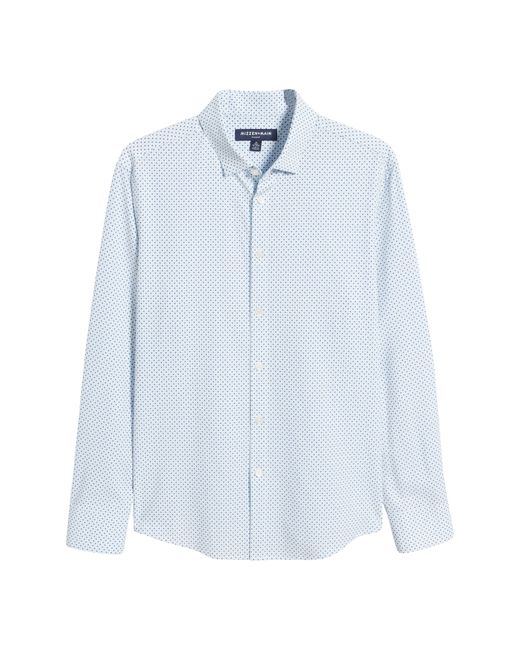 Mizzen+Main White Mizzen+main Leeward Geometric Print Button-up Performance Shirt for men