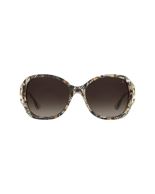 Stuart Weitzman Brown 58Mm Gradient Square Sunglasses
