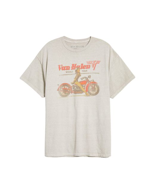 Merch Traffic White Van Halen Boyfriend Graphic T-shirt