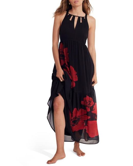 Mint Velvet Blue Floral Keyhole Maxi Dress
