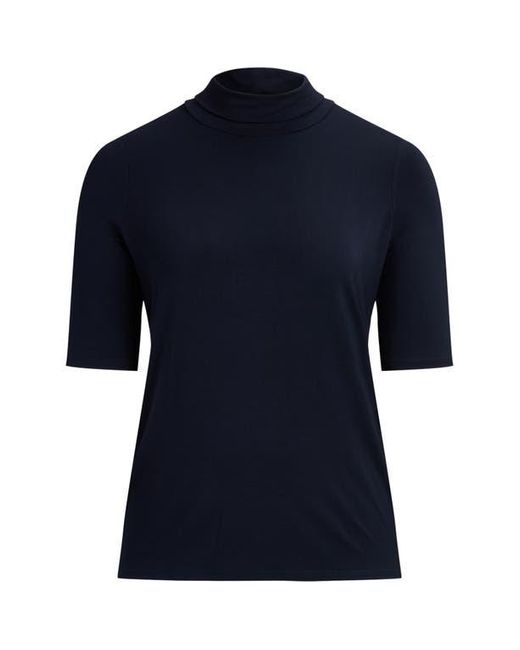 Ralph Lauren Black Scrunch Neck Top