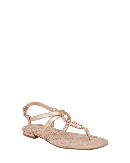 Guess Natural Meaa Ankle Strap Sandal