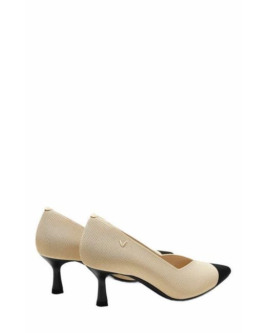 VIVAIA Metallic Pointed-Toe Mid Heels