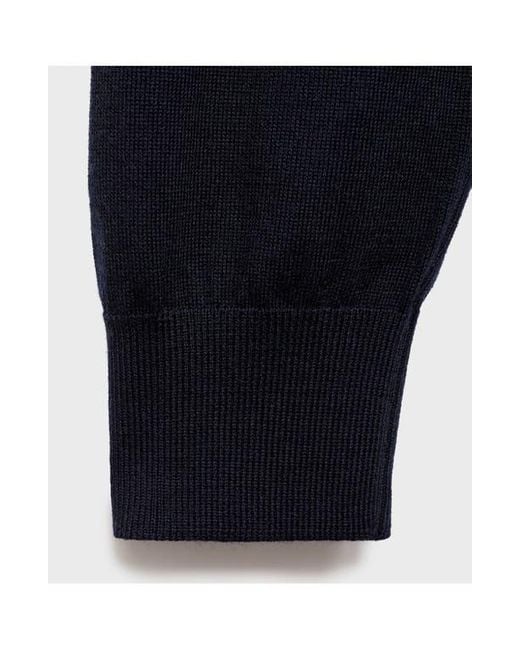 Mango Blue Turtleneck Wool Sweater for men
