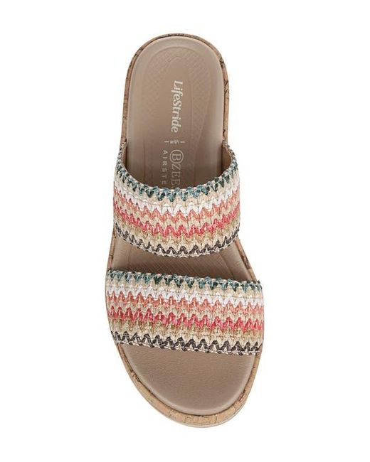 Bzees Pink Resort Wedge Sandal
