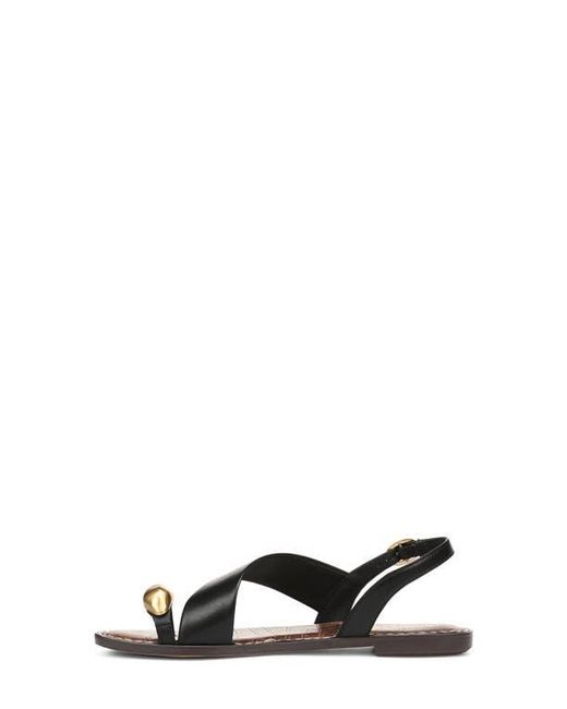 Sam Edelman Black Gace Toe Loop Slingback Sandal