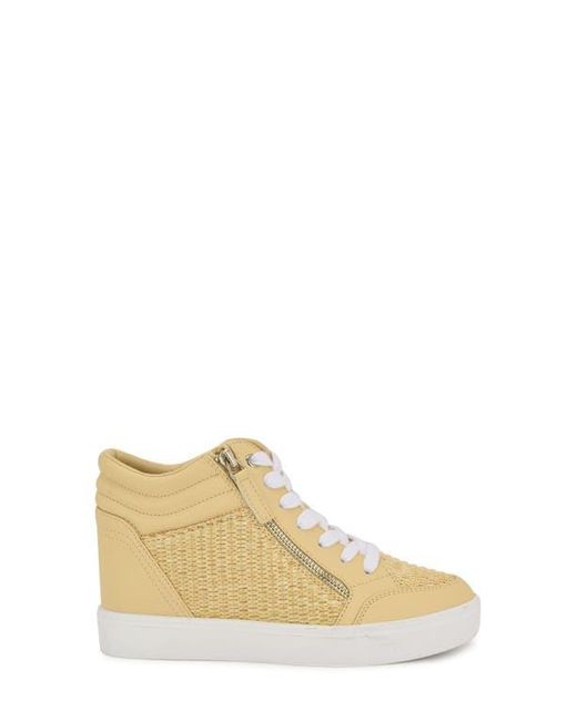 Nine West Natural Tons Lace-Up Wedge Sneaker
