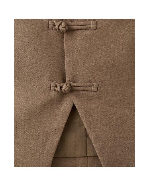 Mango Brown Toggle Closure Vest