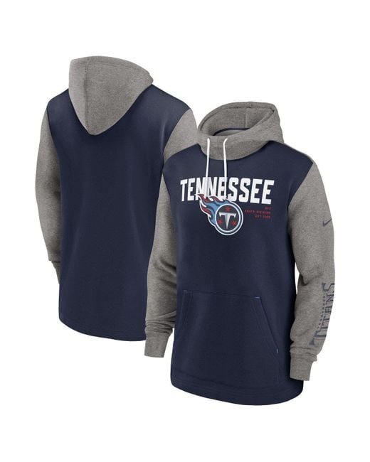 Nike Men's Club (NFL Tennessee Titans) Pullover Hoodie in Blue, Size: Medium | 01UX03WE8F-BJM