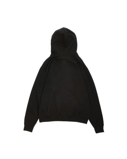 vowels Black Double Scribble Hoodie for men
