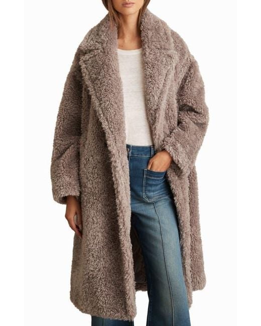 Reiss Multicolor Darla Faux Fur Coat