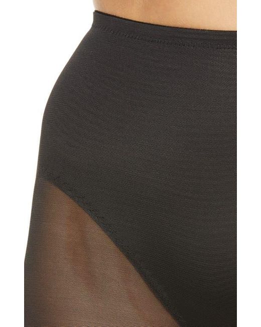 Miraclesuit Black Sexy Sheer Rear Lift Shaping Bike Shorts