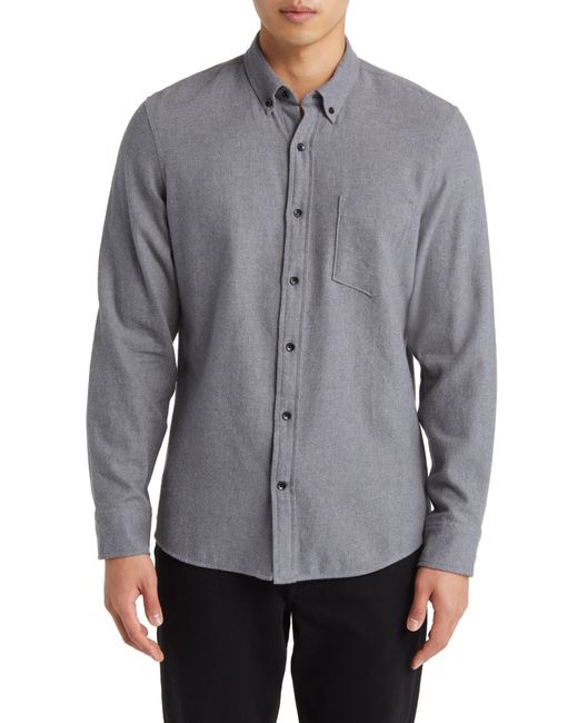 Nordstrom Gray Trim Fit Button-down Shirt for men