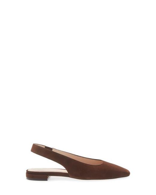 Stuart Weitzman Brown Stassi Slingback Flat