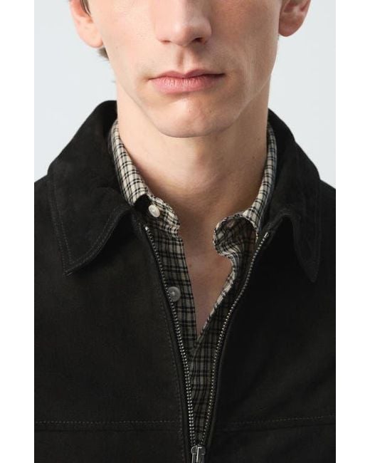 Mango Black Suede Jacket for men