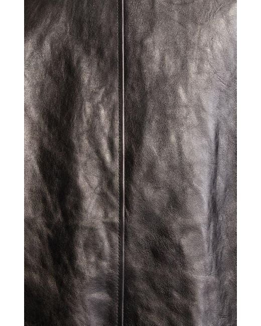 Michael Kors Black Lambskin Leather Bomber Jacket