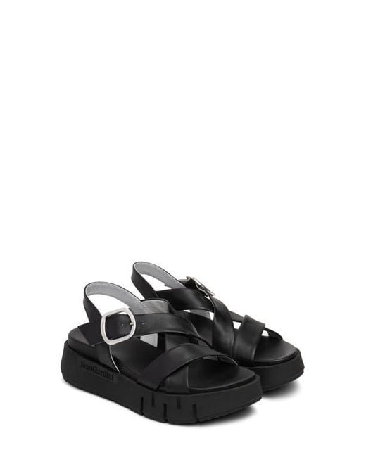 Nero Giardini Black Slingback Platform Sandal