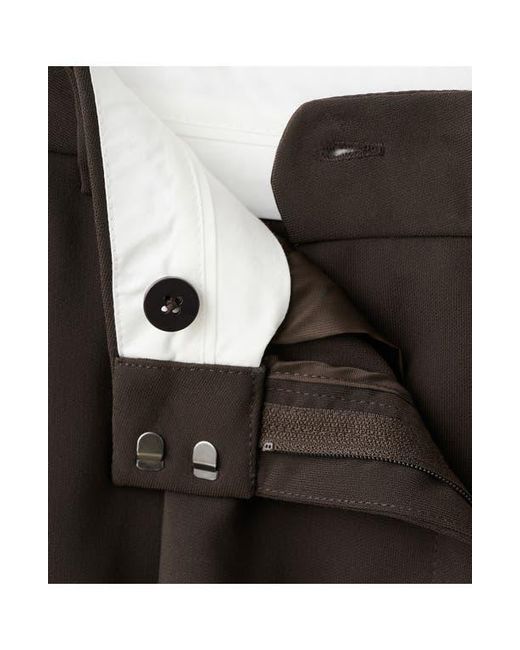 Mango Black Pleated Bermuda Shorts