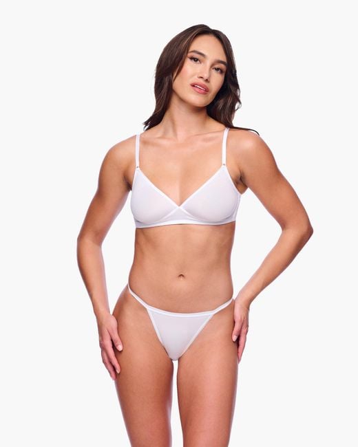 Cosabella White Talco String Bikini