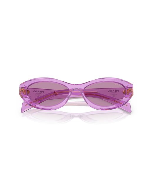 Prada Purple 55mm Irregular Sunglasses for men