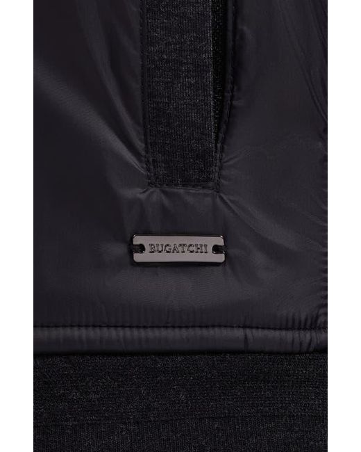 Bugatchi Black Soft Touch Knit Vest for men