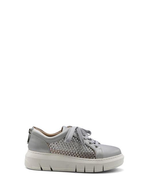 Charles David White Sean Rhinestone Sneaker