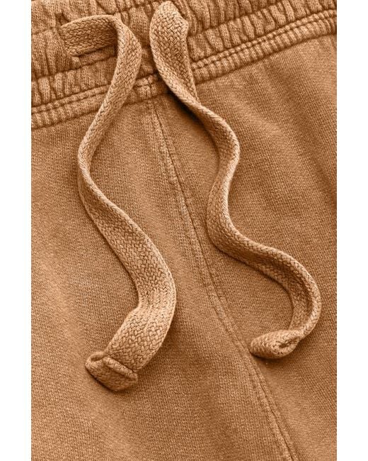 Alix Natural Butterfly Midweight Fleece Washed Jogger Pant