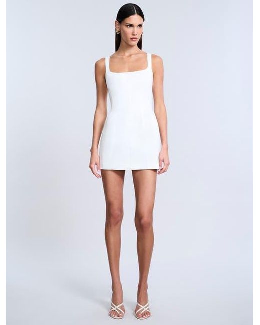 BCBGMAXAZRIA White Twill Mini Dress