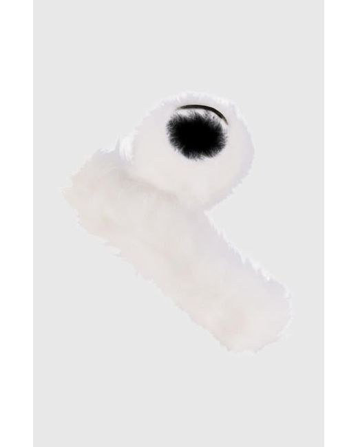 Gorski White Cashmere Goat Cuffs