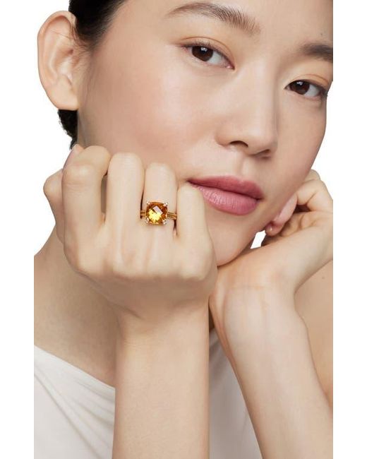 David Yurman Metallic Châtelaine Citrine, Diamond & 18K Ring