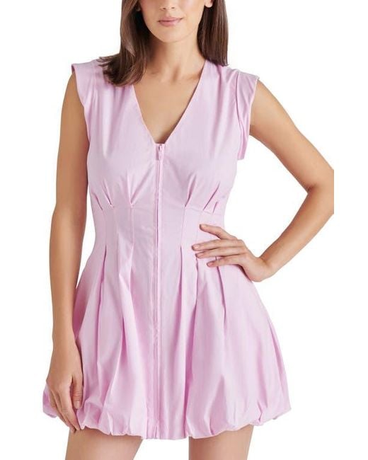 Steve Madden Red Gale Bubble Hem Sleeveless Minidress