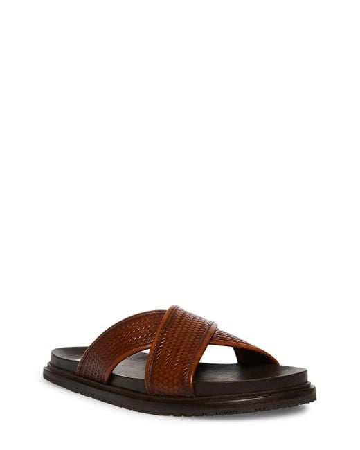 Steve Madden Dellta Slide Sandal in Brown for Men Lyst