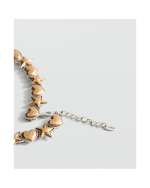 Mango Metallic Contrasting Necklace