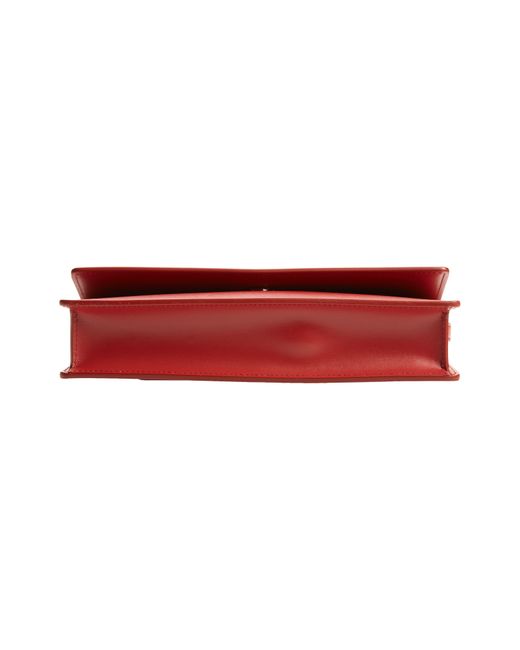 Off-White c/o Virgil Abloh Red Jitney 1.0 Leather Shoulder Bag