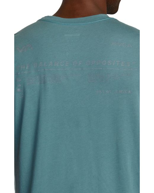 RVCA Green Brand Reflect Performance Graphic T-shirt for men