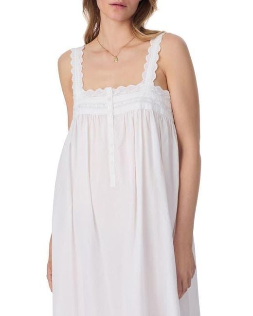 Nightgowns Outlet Short Nightgowns Eileen West Poëtisch Gazon Ballet Geweven Geborduurd Nachthemd
