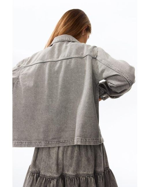 H&M Gray Denim Jacket