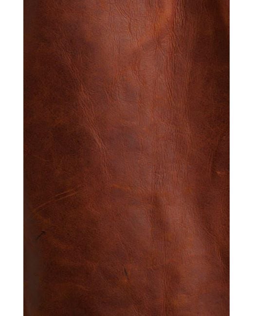 Schott Nyc Brown Lightweight Vintage Oil Tanned Unlined Cowhide Leather Trucker Jacket for men