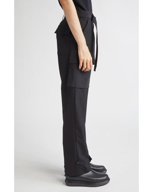 Sacai Black Suiting Cargo Pants