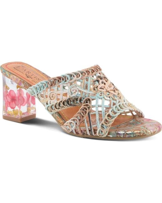 Spring Step White Lacyloops Sandal