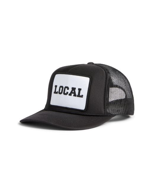 Friday Feelin Black Local Trucker Hat