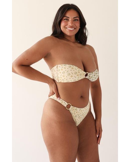 Dippin' Daisy's Natural Lotus Bandeau Bikini Top