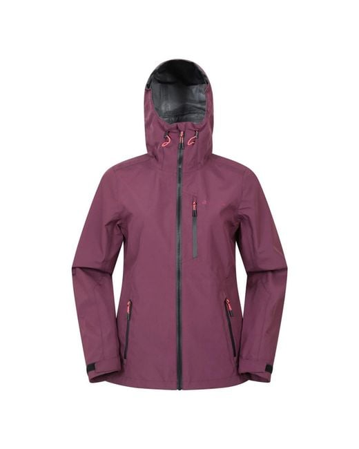 Mountain Warehouse Purple Bachill 3 Layer Waterproof Jacket