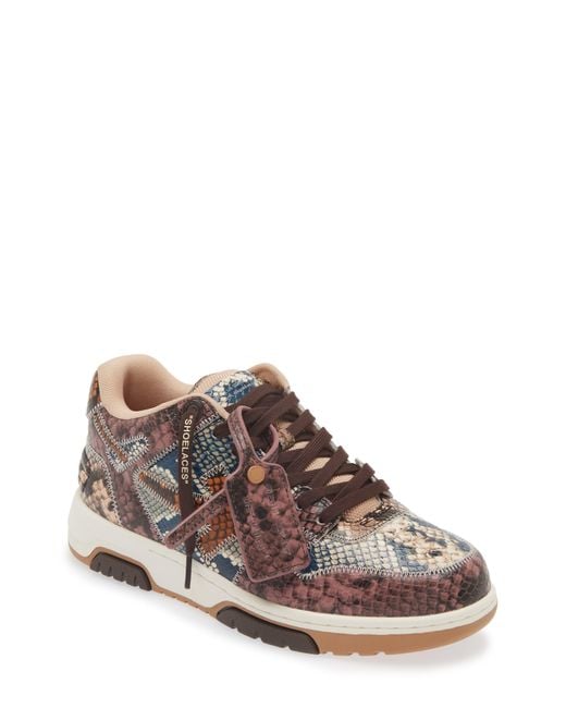 snakeskin off white sneakers