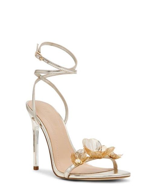 Steve Madden White Sheila Ankle Strap Sandal