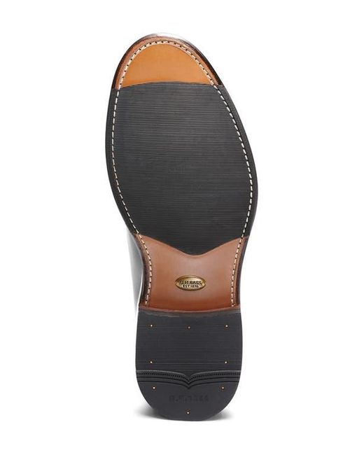 G.H.BASS Black Monogram Derby for men